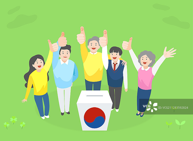 选举活动投票概念：选民、选择民主插图012图片素材