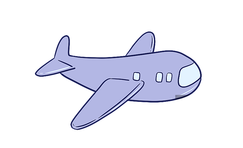 元素：手绘飞机图片素材