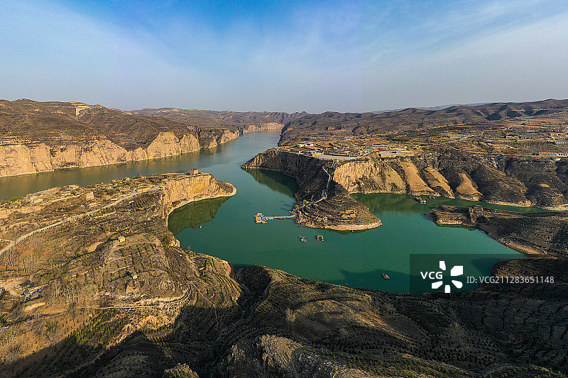 春季，黄河老牛湾图片素材
