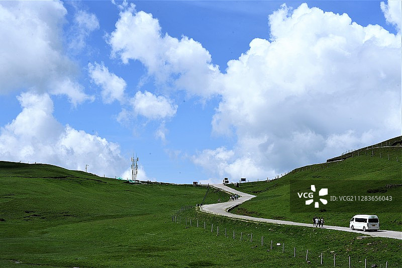 云南会泽大海草山图片素材