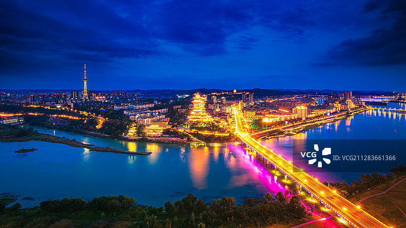 夜色绵阳图片素材