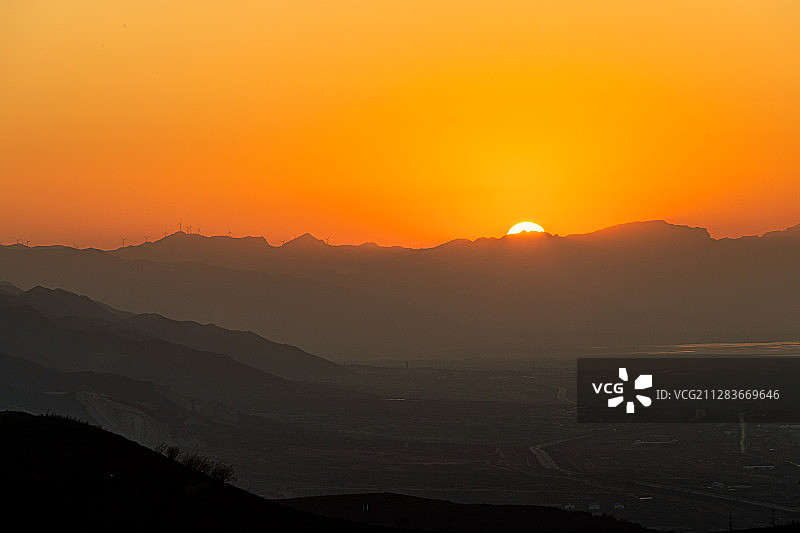 余晖。图片素材