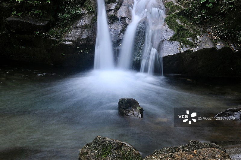 青城后山溪流图片素材