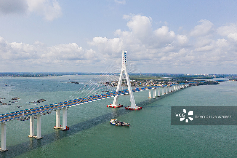 海文大桥航拍图图片素材