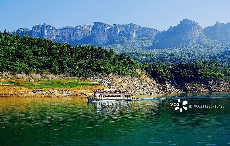 湖北恩施清江野三河风光图片素材