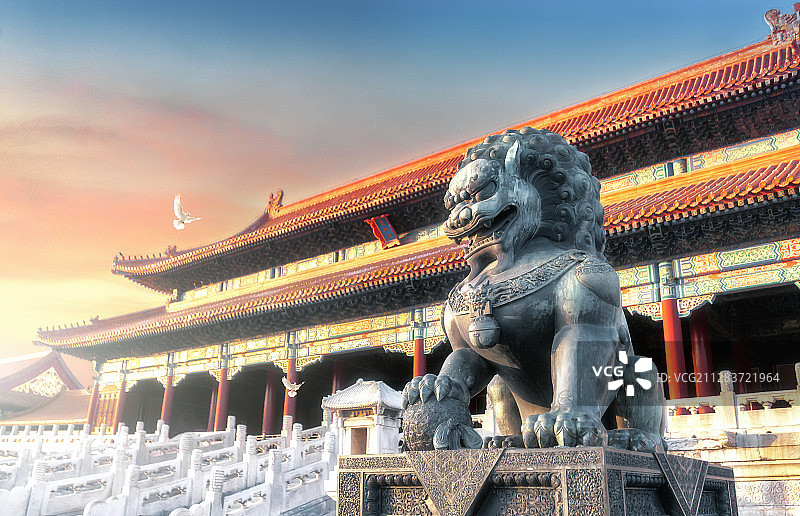 中国北京故宫太和门风光图片素材