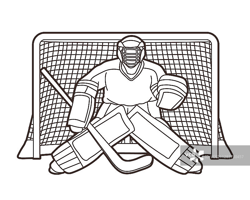 冰球运动员卡通运动图形图片素材