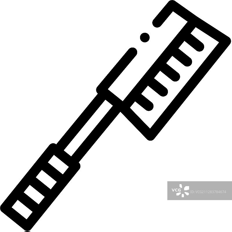 鞋子清洁刷图标轮廓图片素材