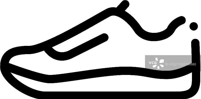 运动鞋图标轮廓图片素材