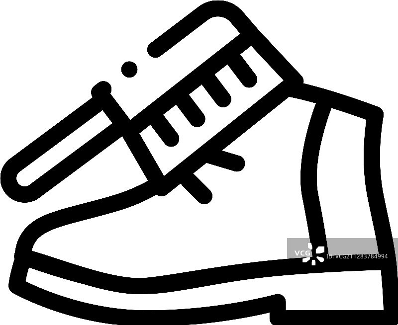 刷鞋图标轮廓图片素材
