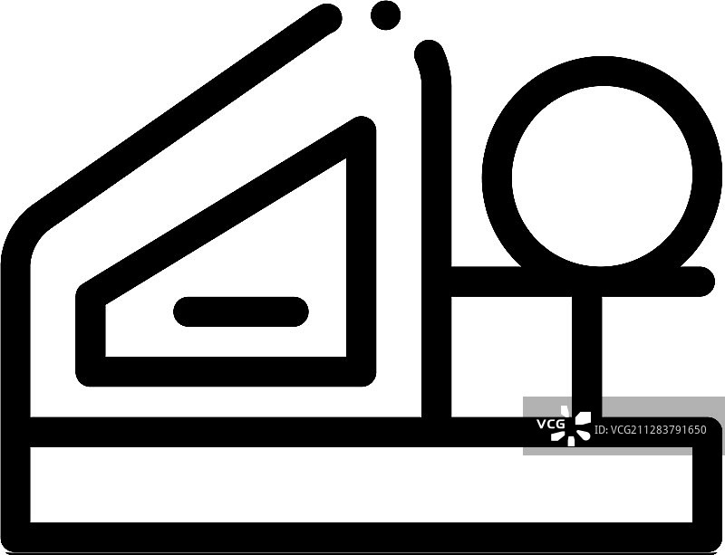 保龄球机轮廓图标图片素材