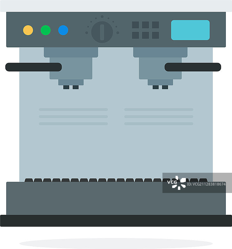 扁平风咖啡机设计图片素材