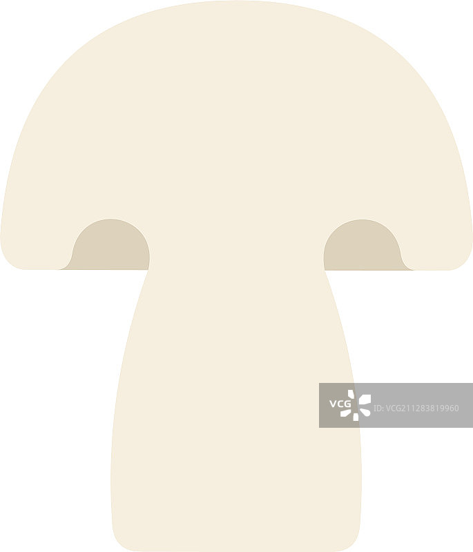 一个孤立的蘑菇图片素材