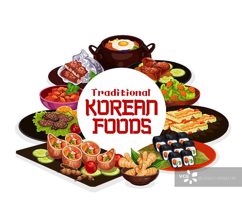 传统韩国料理图片素材