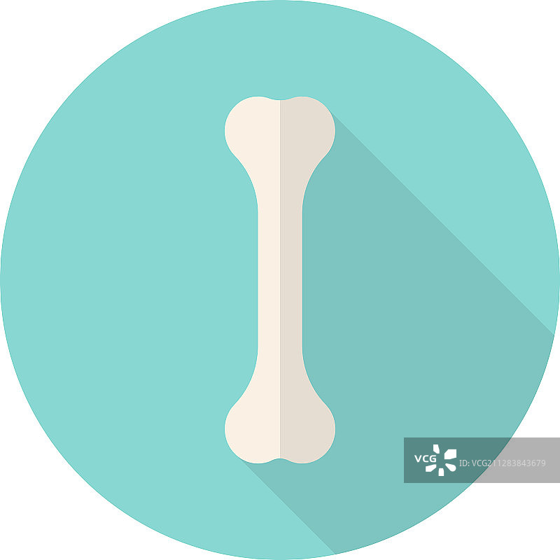 简约扁平风骨头图标图片素材