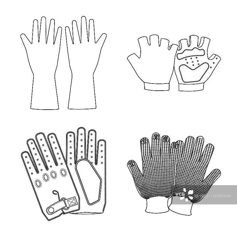 冬季手套logo合集图片素材
