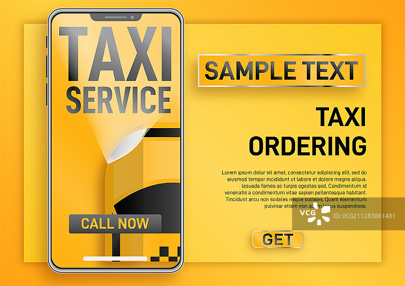 在线出租车服务图片素材