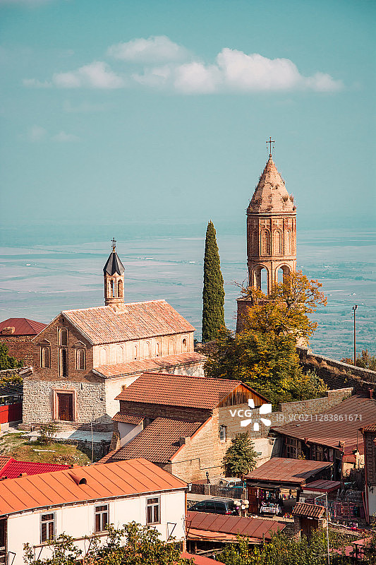 在格鲁吉亚西格纳季的小镇图片素材