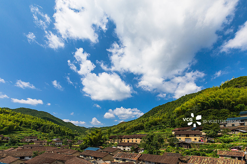 浙江丽水庆元百山祖合湖村图片素材