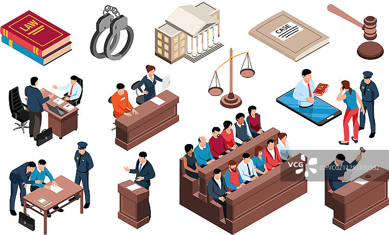 律师2.5D素材图片素材