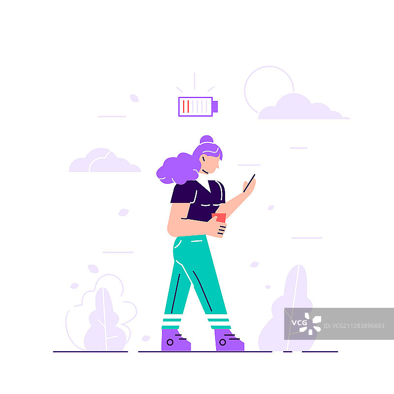 女商人和生活能量图片素材