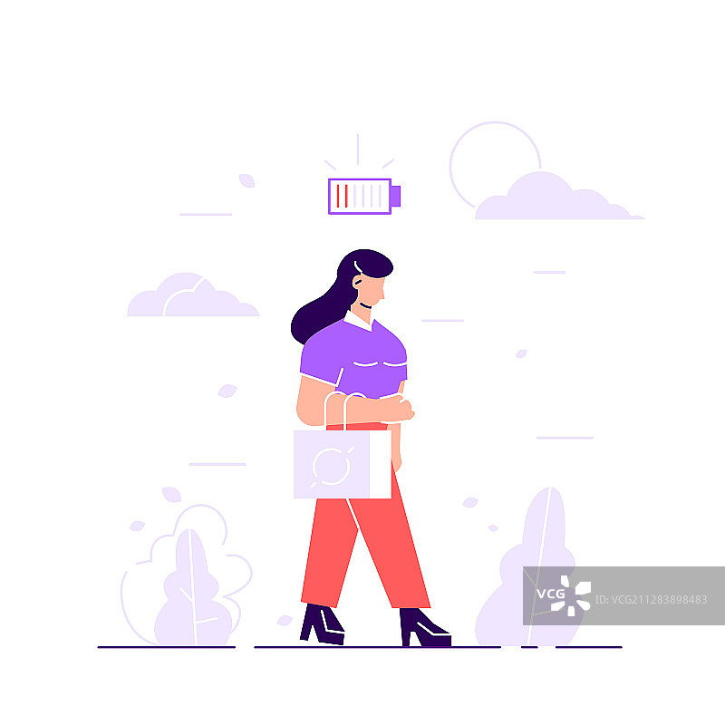 女商人和生活能量图片素材