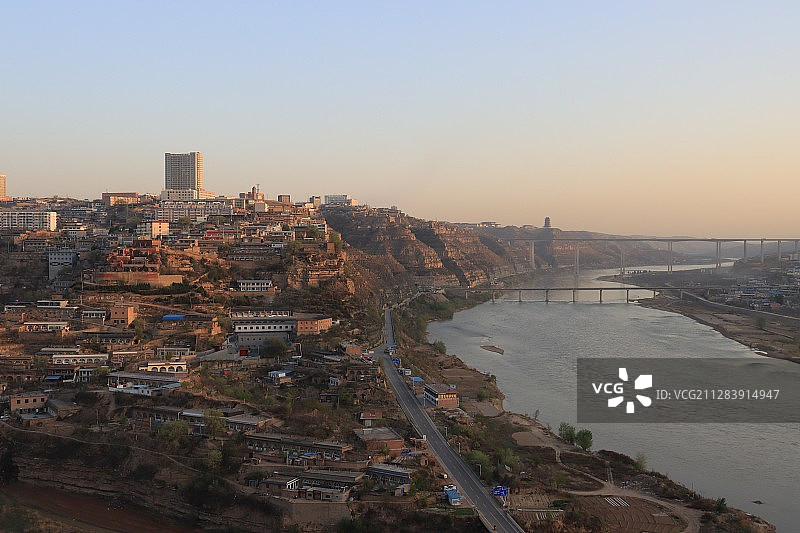 黄河古镇图片素材