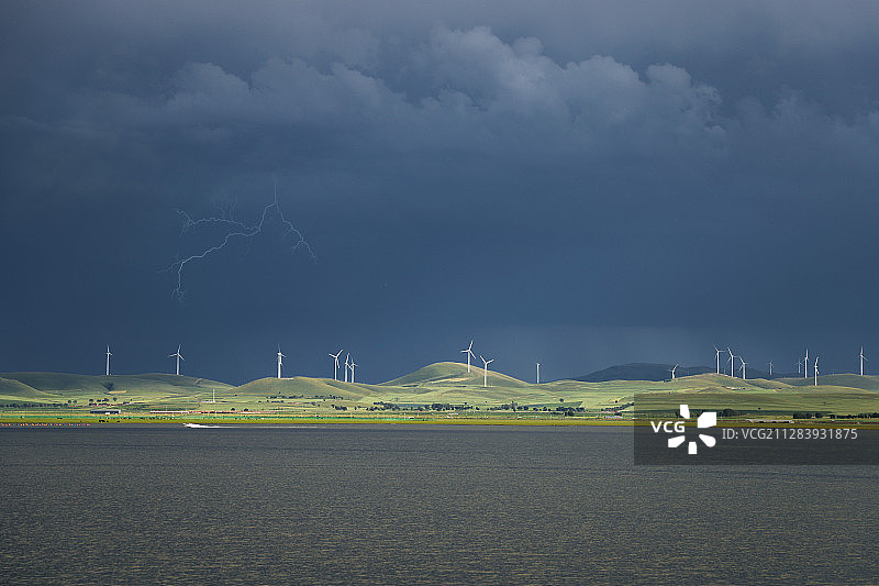 闪电湖图片素材