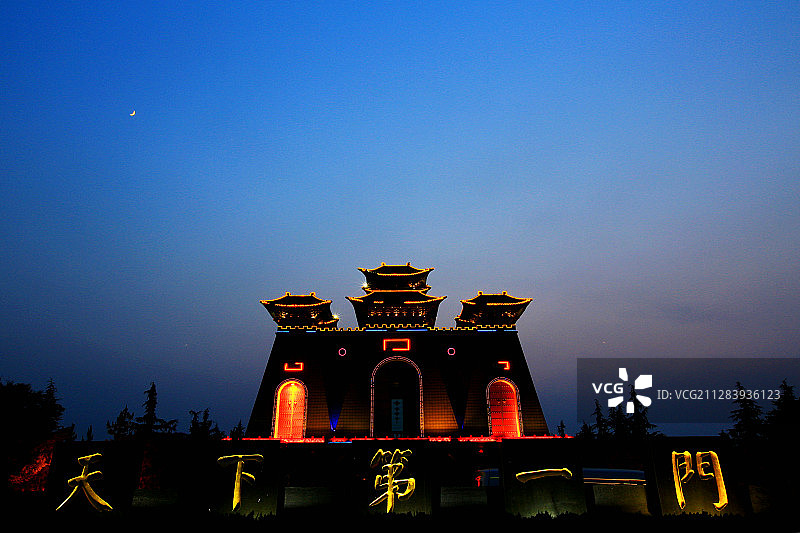 华门夜色图片素材