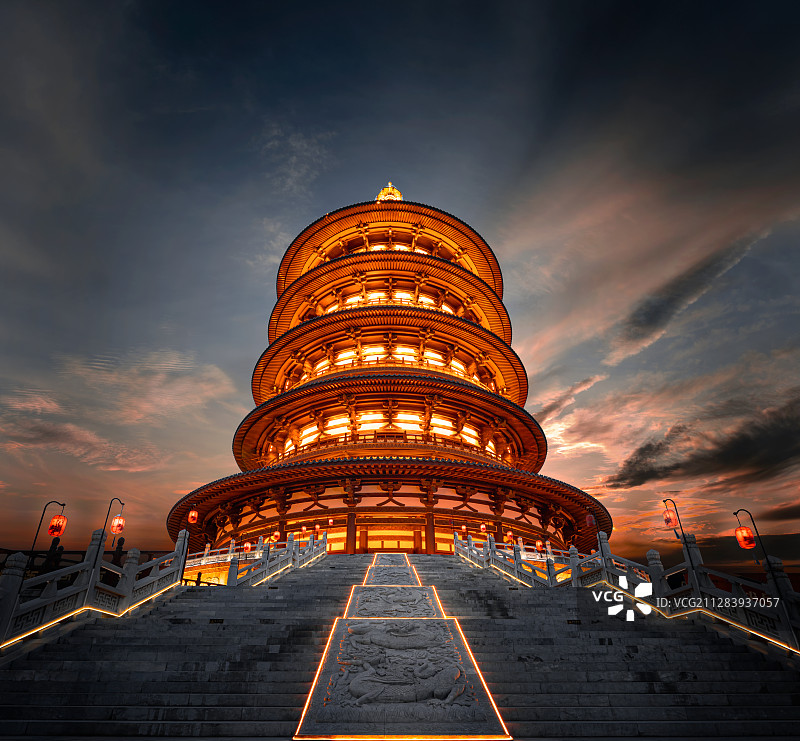 大唐通天塔图片素材