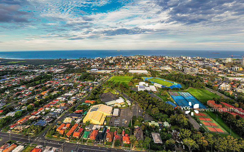 安宁的海边小城Wollongong图片素材