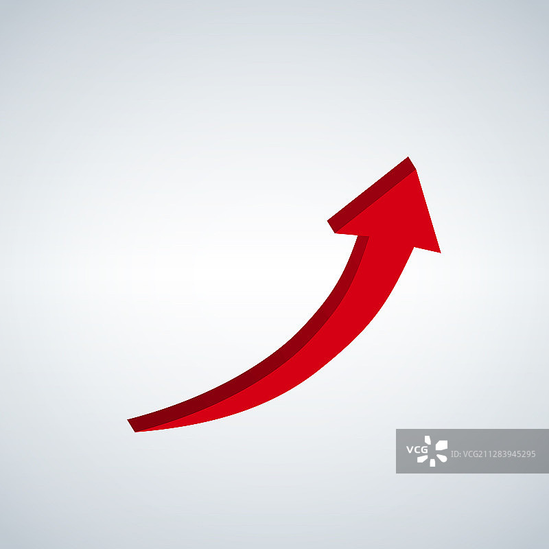 红色箭头向上标志图片素材