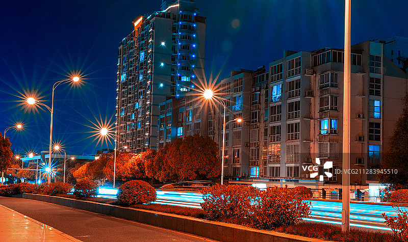 车轨流星图片素材