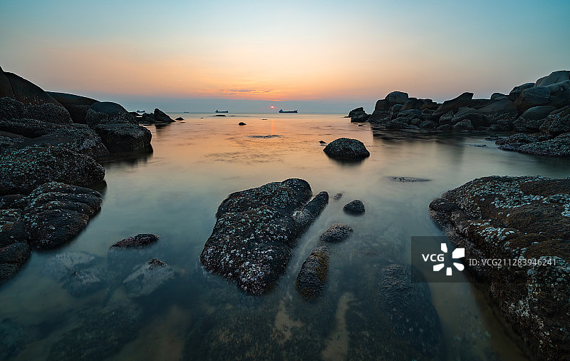 小角日落图片素材