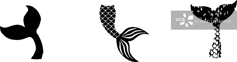 背景中的美人鱼图片素材