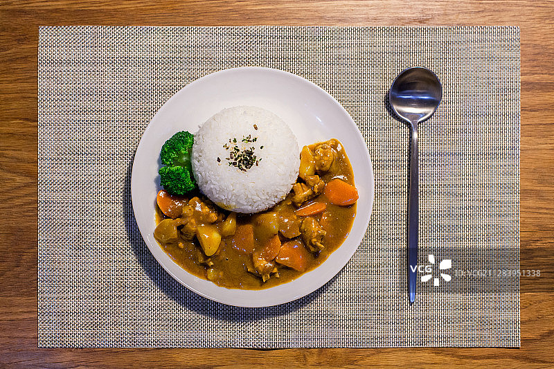 咖喱鸡饭图片素材