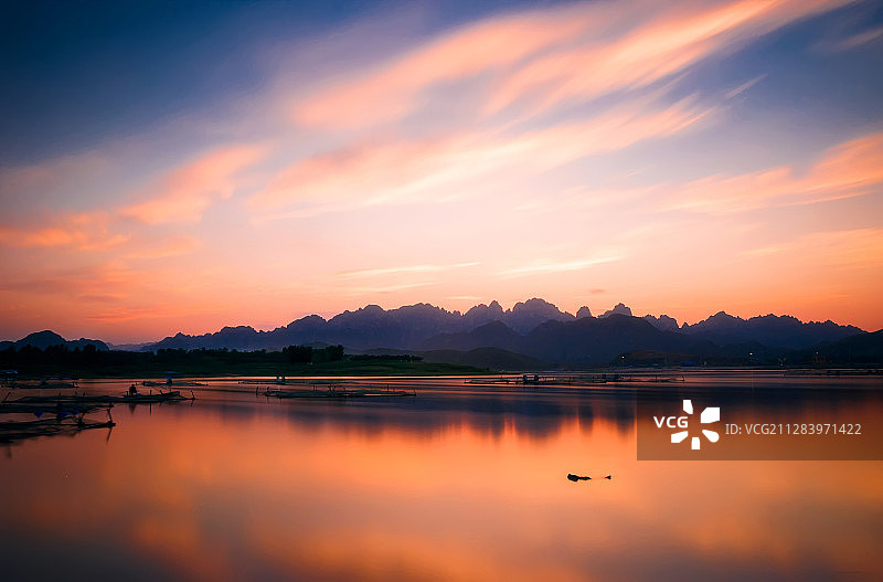 狼牙山的晚霞图片素材