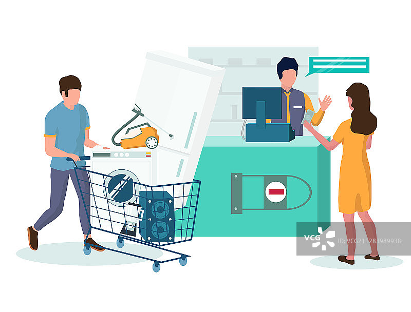 购买消费类电子产品图片素材