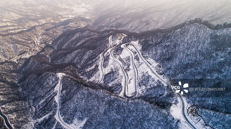 雪天里的马丁公路图片素材