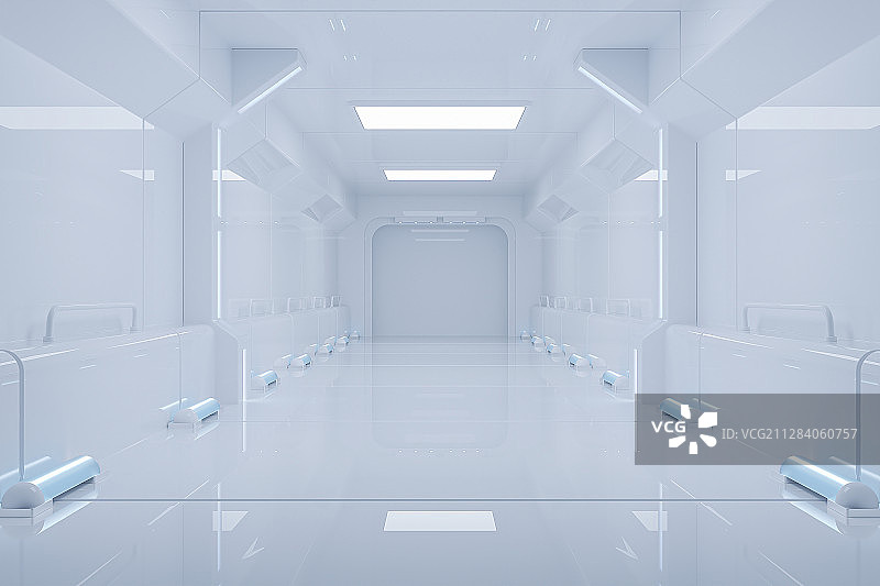 3D现代简洁科技空间背景图片素材