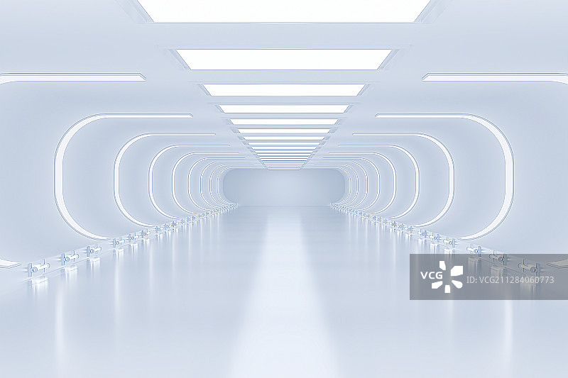 3D现代简洁科技空间背景图片素材