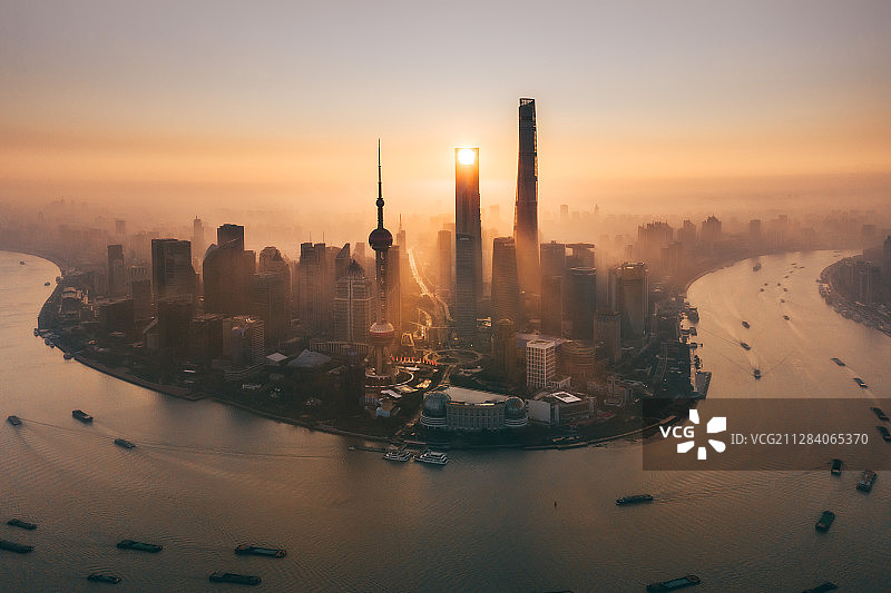 沪上日出 Shanghai Sunrise图片素材