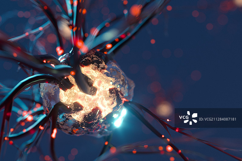 深色背景下的病毒体 3D渲染图片素材