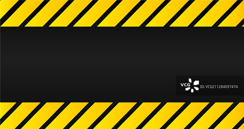 黑色背景上的工业黄色线条图片素材