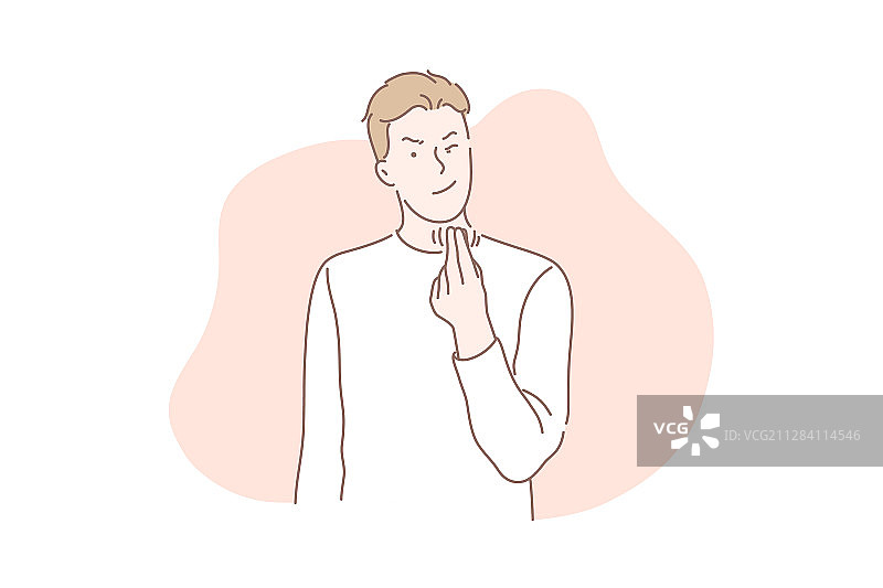 点钞手势概念图片素材