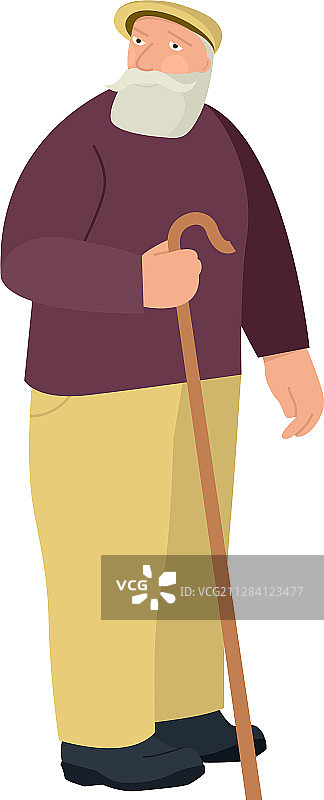 有机农场老年牧羊人图片素材