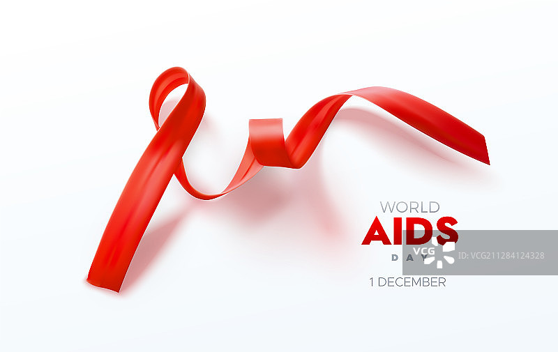 艾滋病意识红丝带图片素材