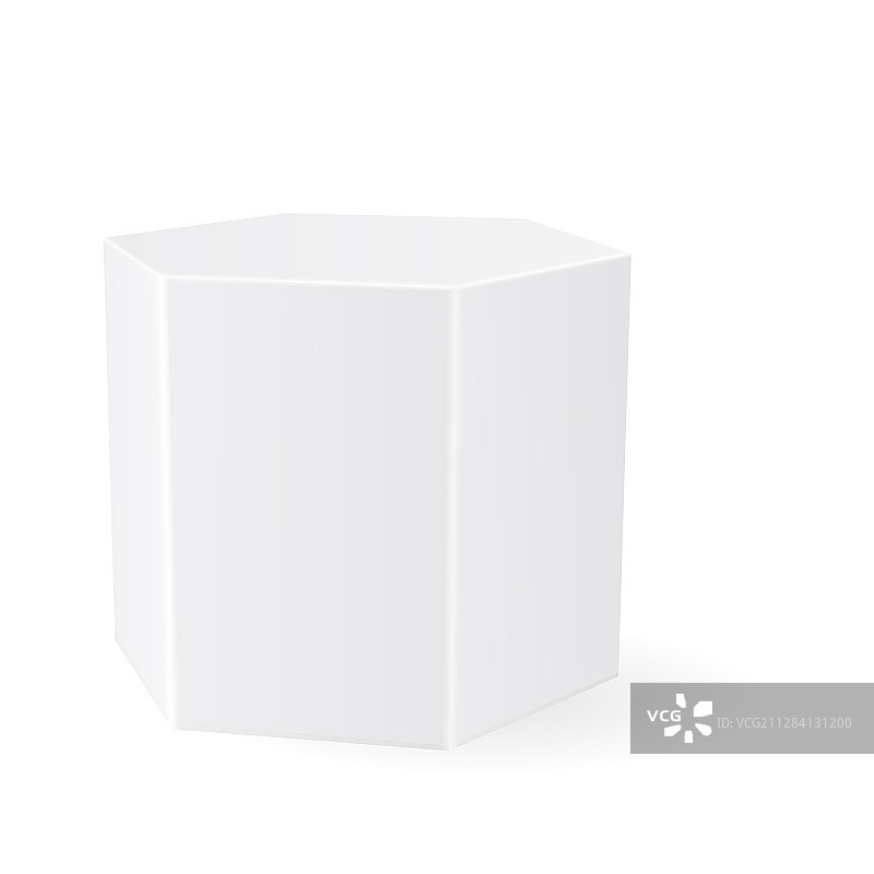 六棱柱3D几何形状图片素材