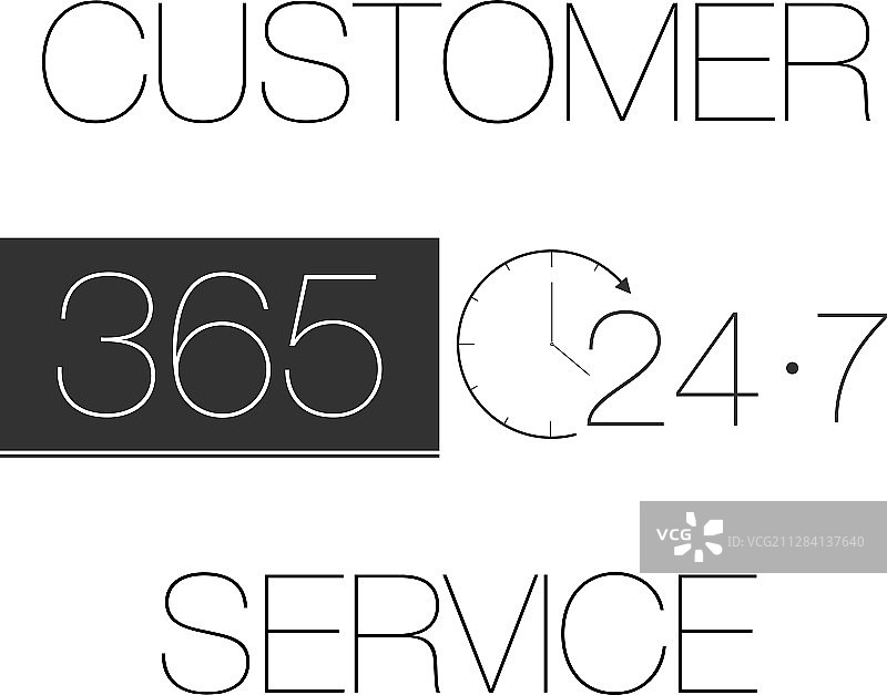 客户服务365天7x24小时图片素材