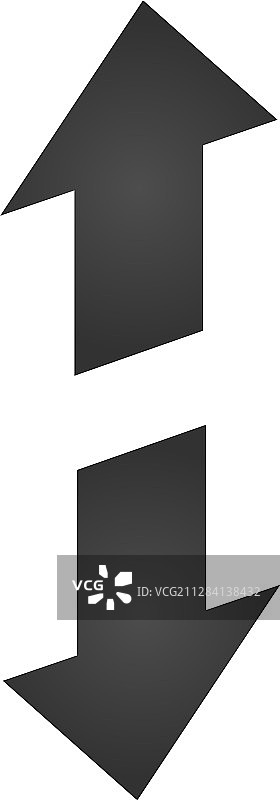 3D上下箭头方向变换图片素材